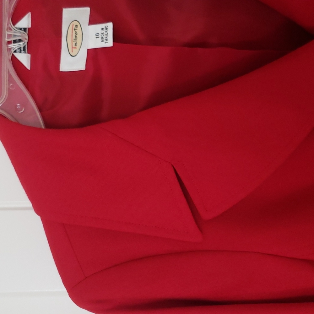 Talbots Italian Wool Blazer Holiday Dress Jacket Button Front Size 10 - Picture 3 of 8